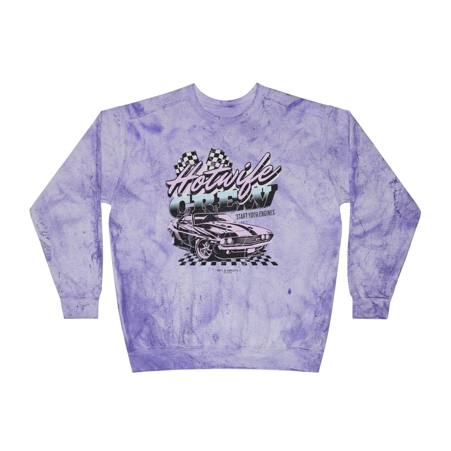 Start Your Engines - Unisex Color Blast Crewneck Sweatshirt