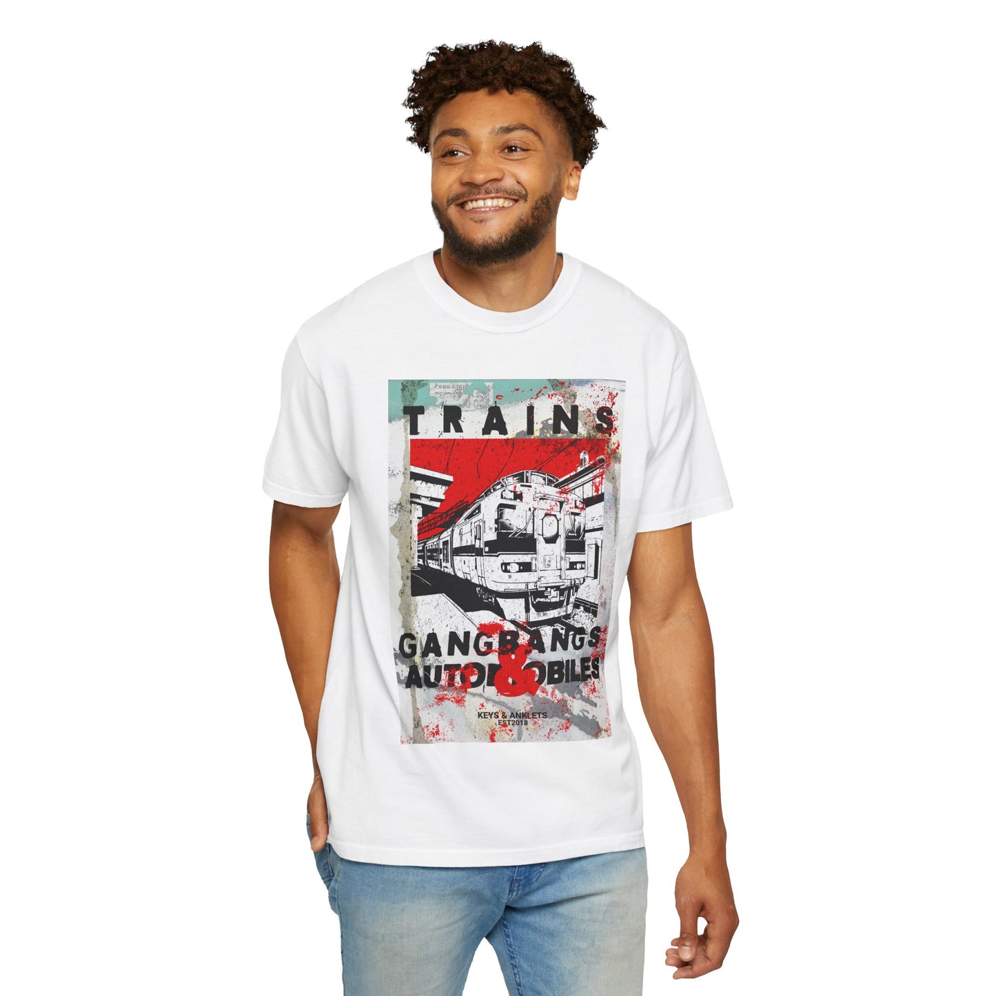 Vintage Train Graphic Unisex T-Shirt - Perfect for Rail Enthusiasts