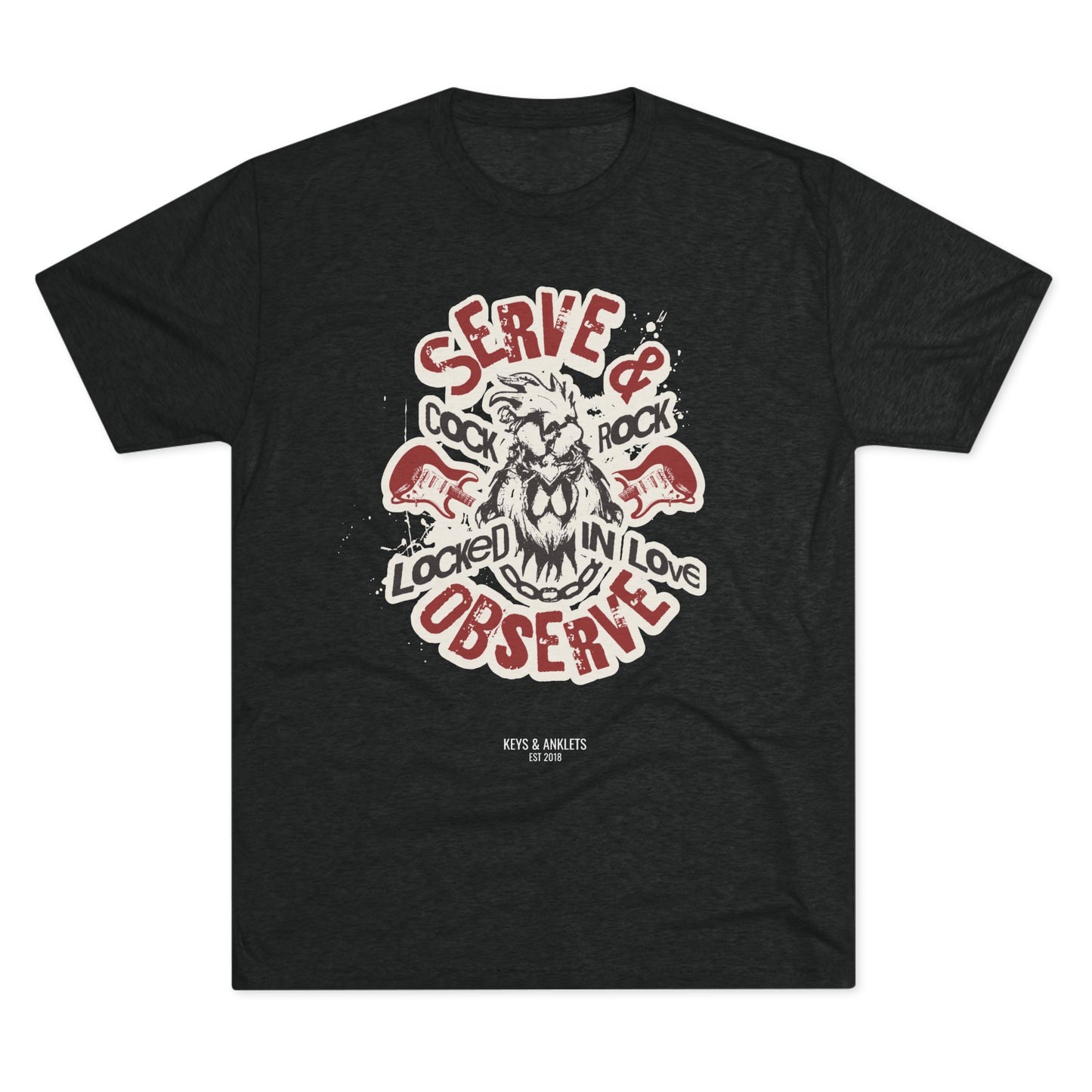 Serve & Observe Cuck - Men's Tri-Blend Crew T