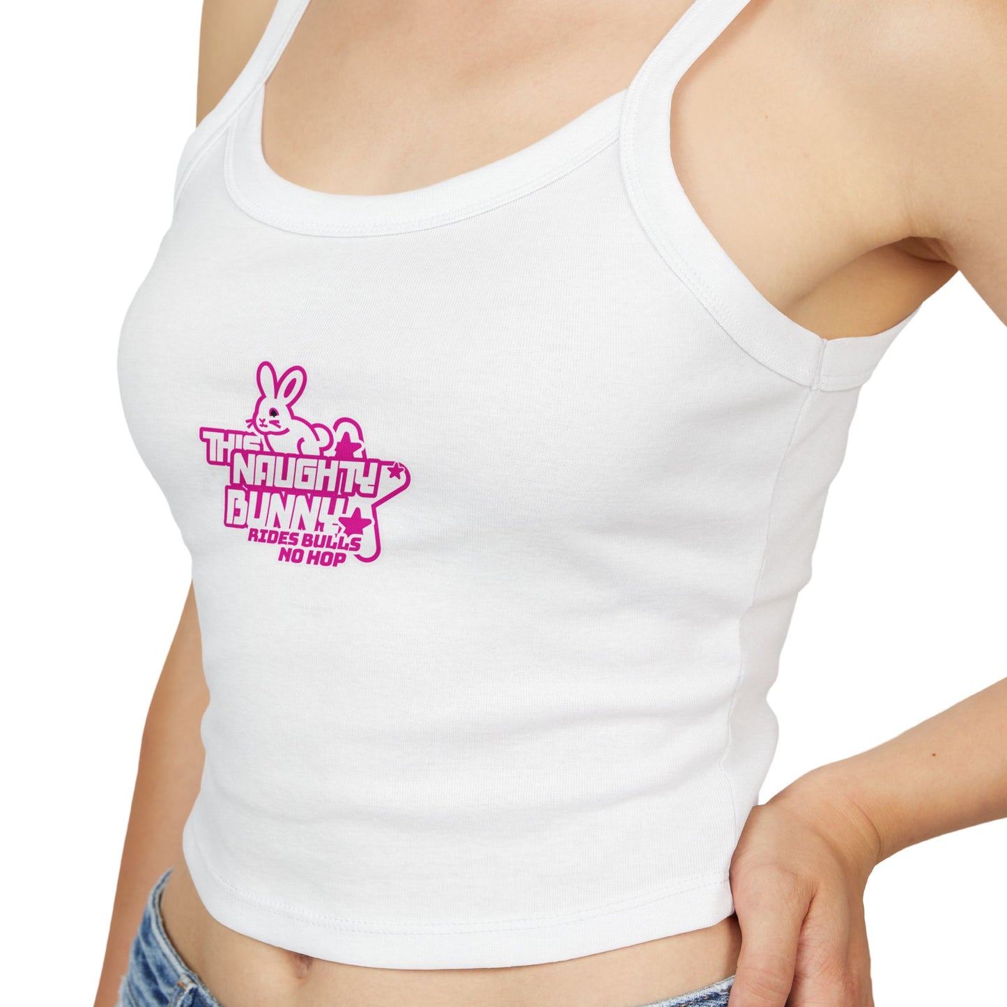 Naughty Bunny - Women's Spaghetti Strap Tank Top