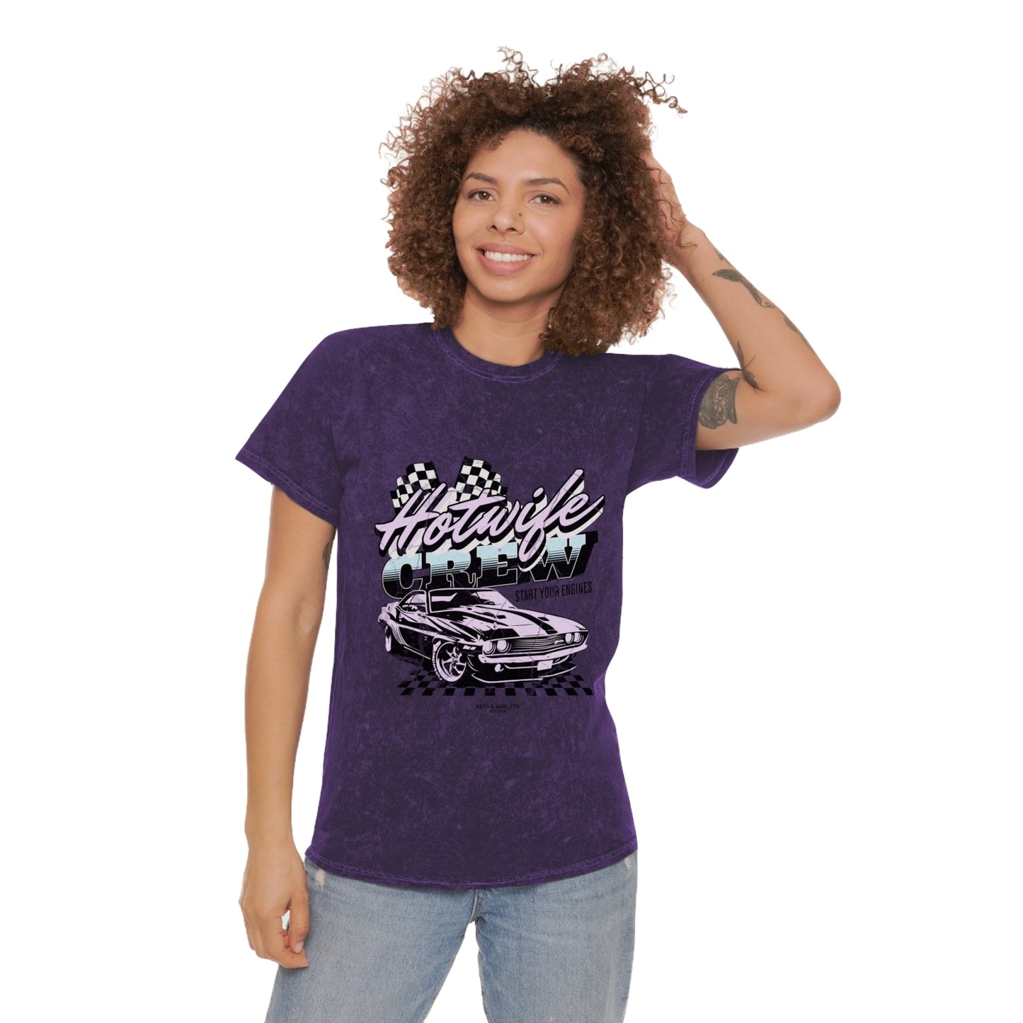 Start Your Engines - Unisex Vintage Mineral Wash Tee