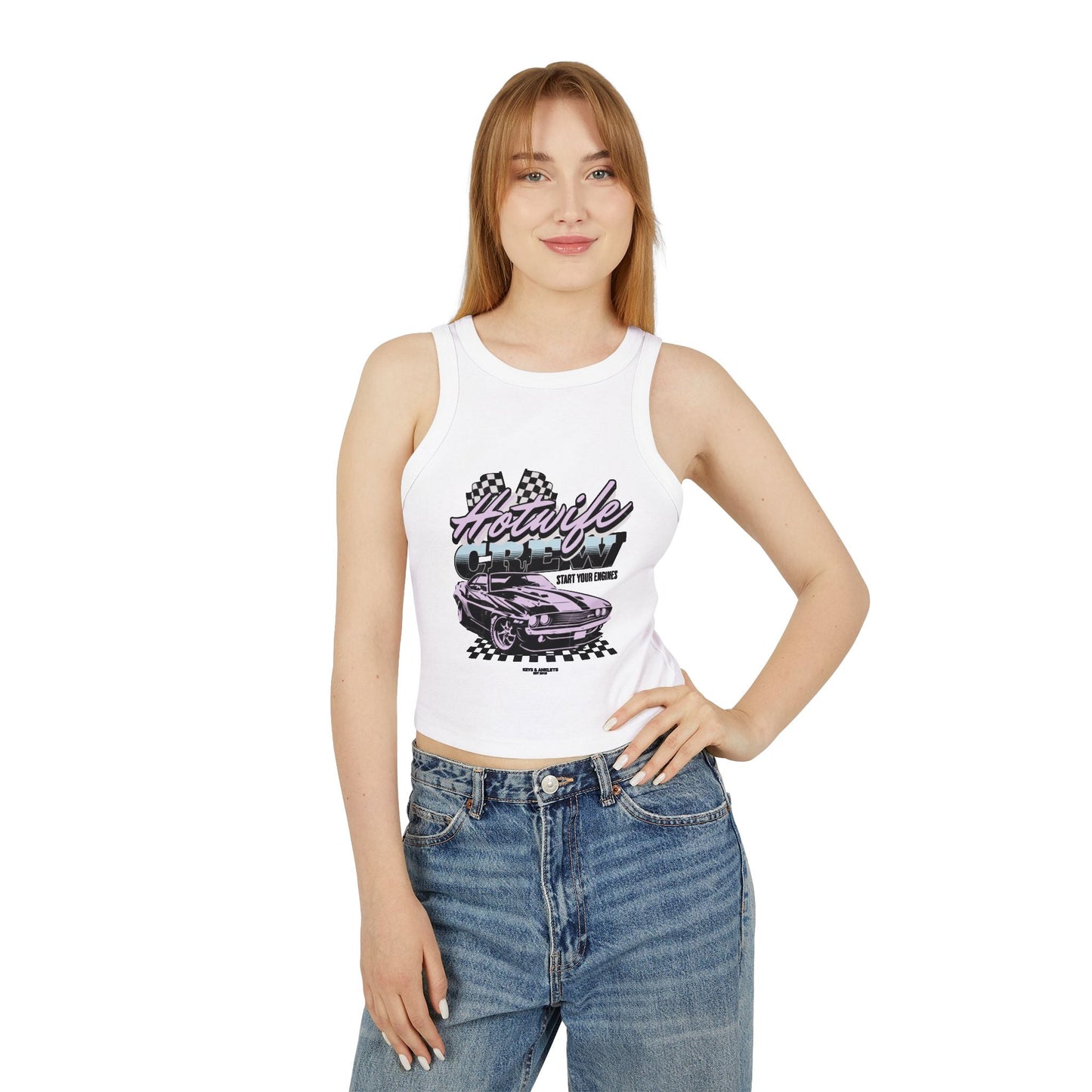 Start Your Engines - Hotwife Crew Graphic, Stylish Vintage Car Design