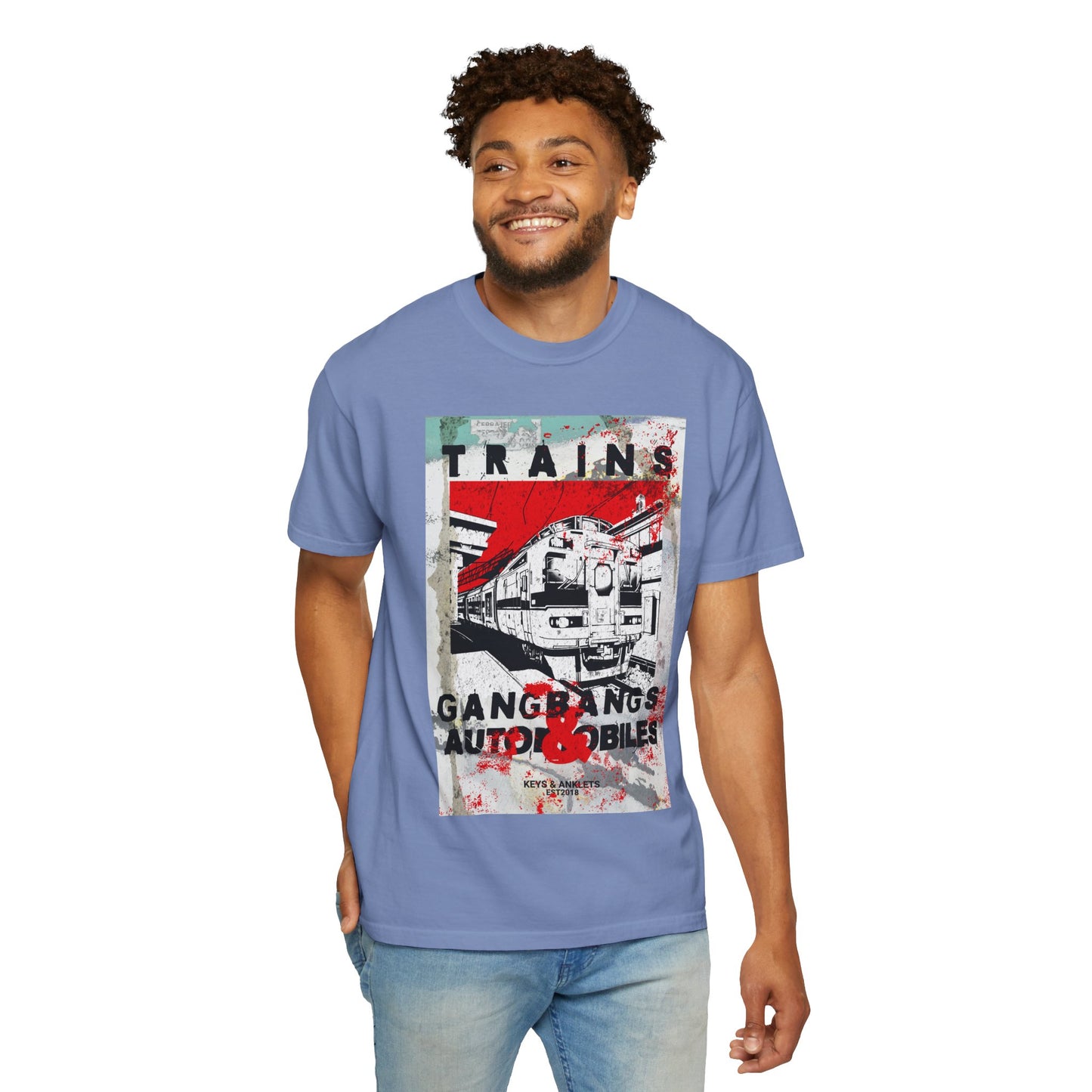 Vintage Train Graphic Unisex T-Shirt - Perfect for Rail Enthusiasts