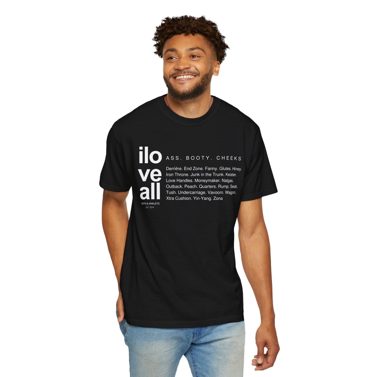 I Love All Ass - Unisex Cotton Tee