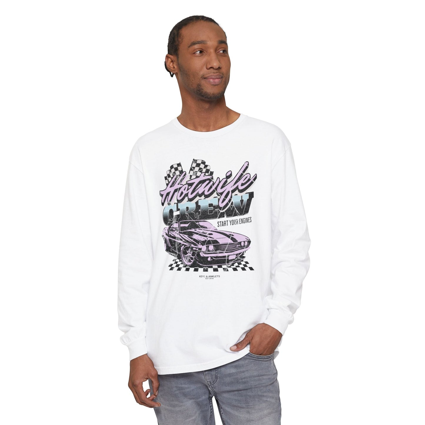 Start Your Engines - Vintage Crew Long Sleeve T-Shirt