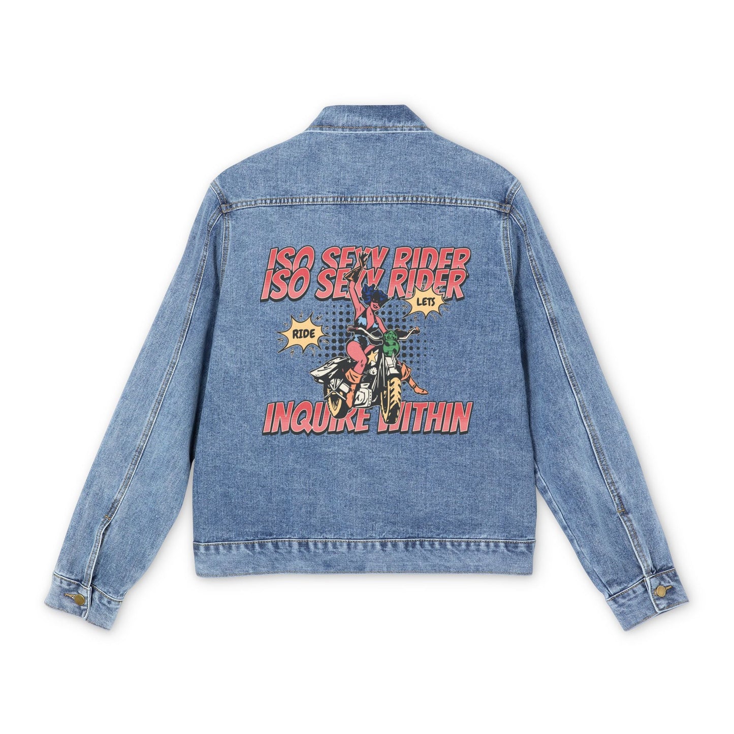 ISO Sexy Rider - Men's Retro Denim Jacket