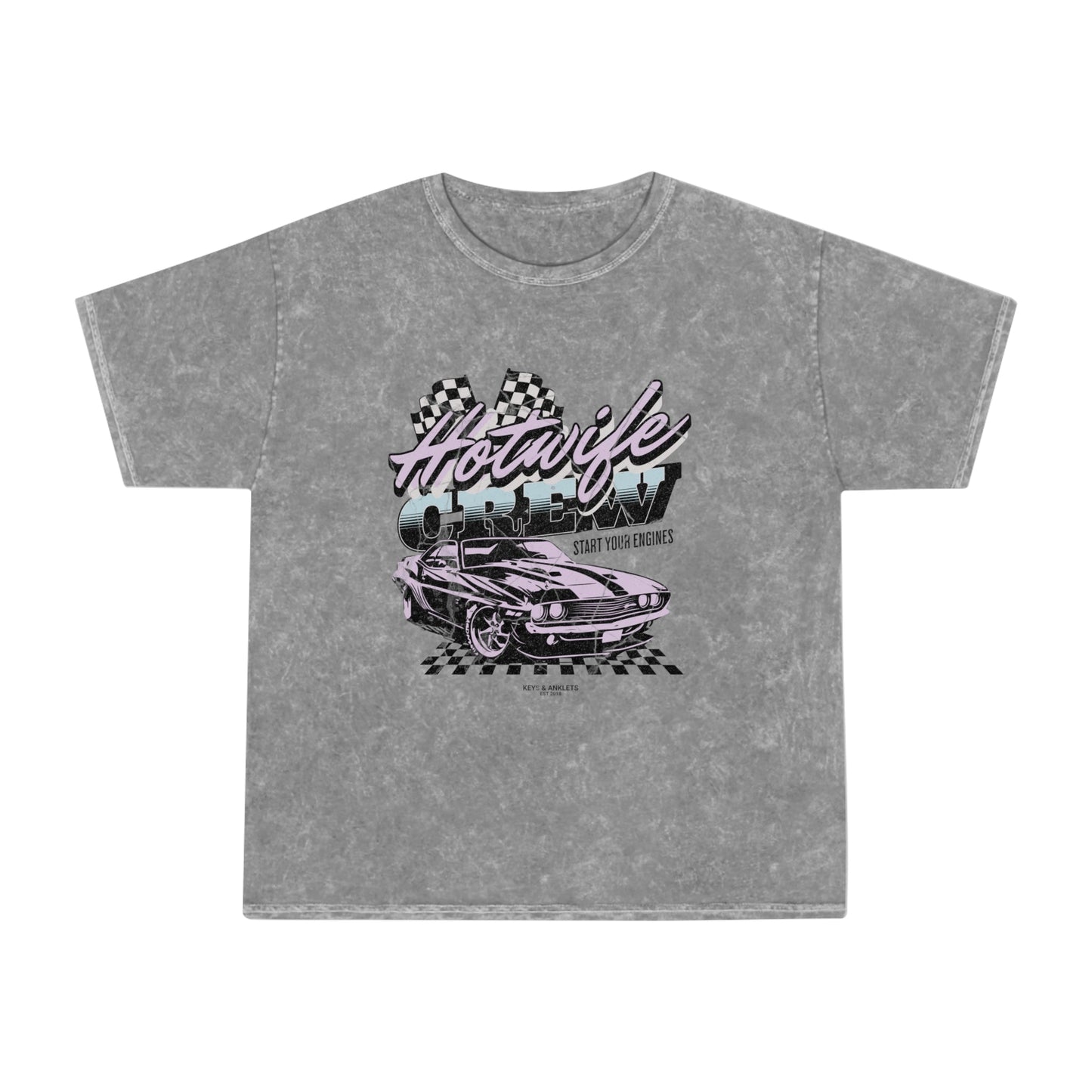 Start Your Engines - Unisex Vintage Mineral Wash Tee