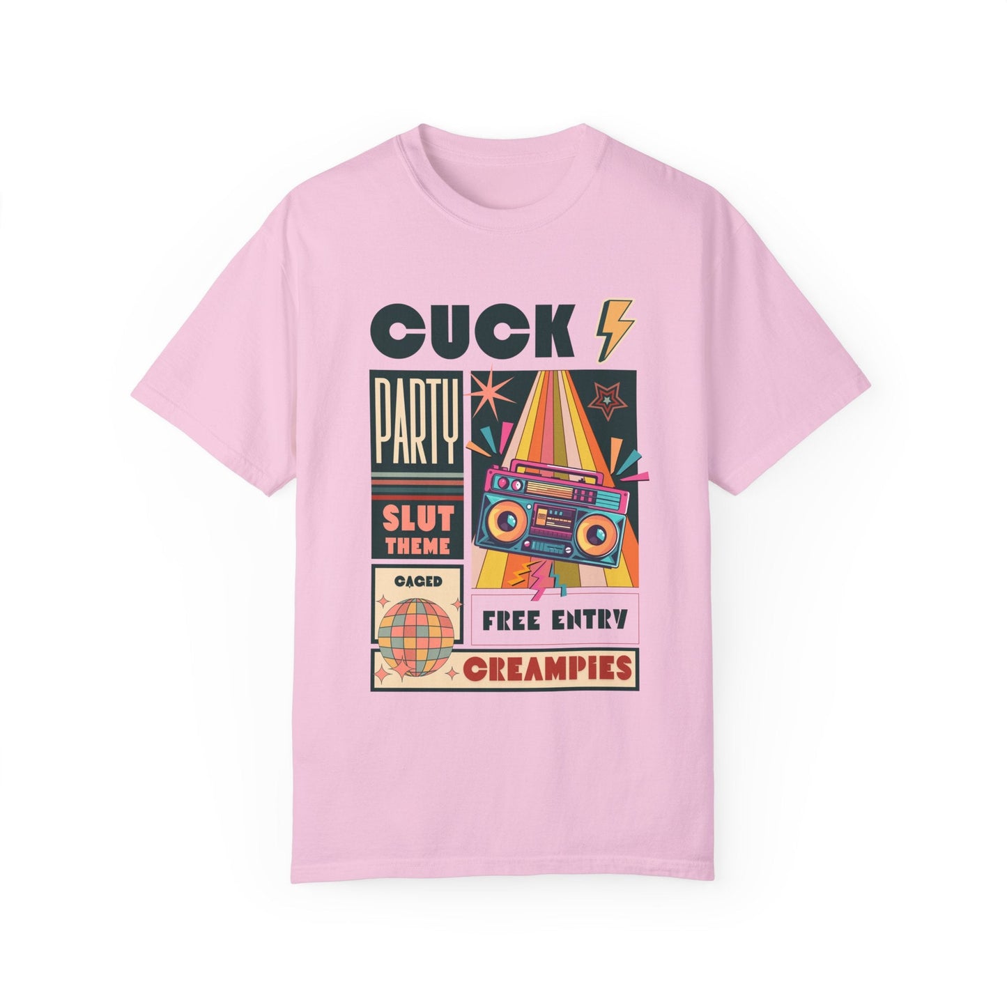 The Cuck Party - Retro Unisex Garment-Dyed Tee