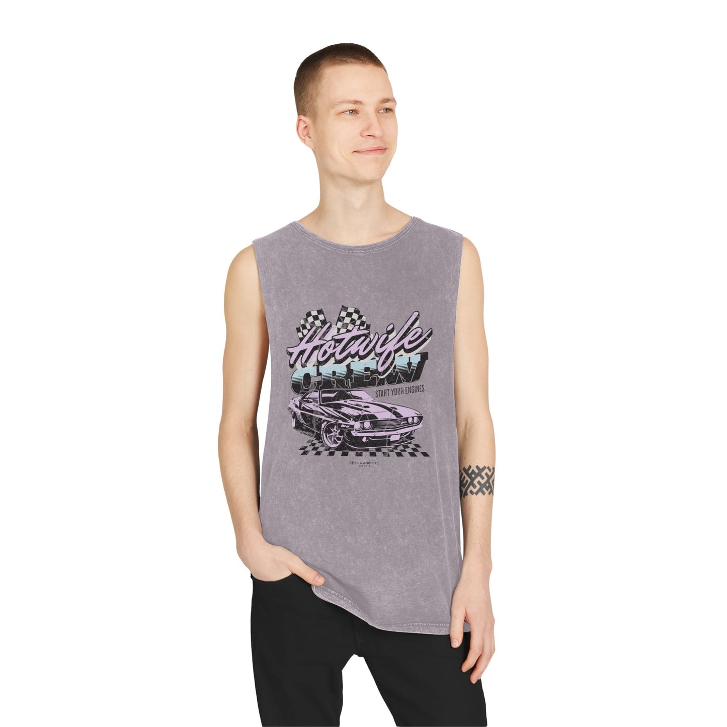 Start Your Engines - Unisex Vintage Stonewash Tank