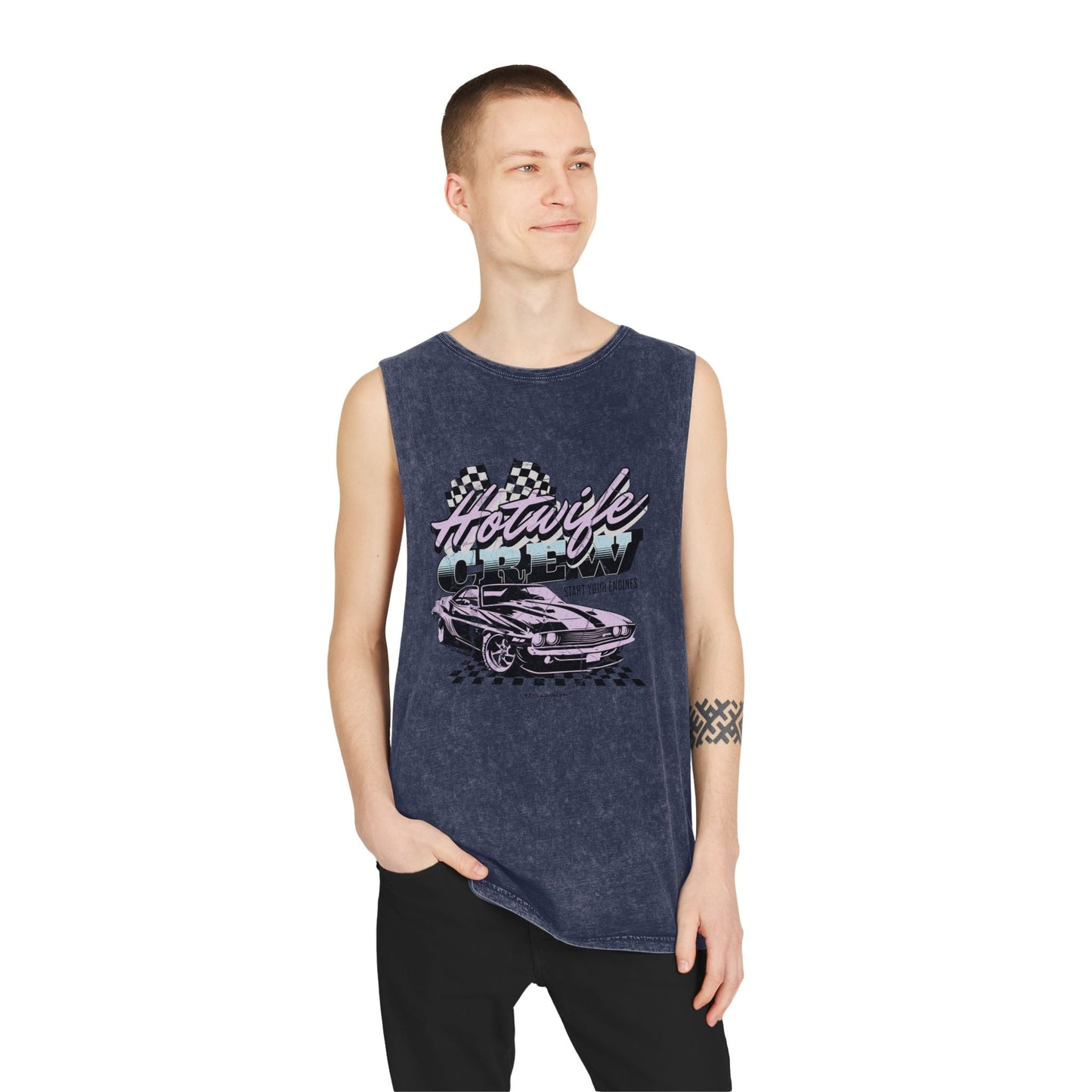 Start Your Engines - Unisex Vintage Stonewash Tank