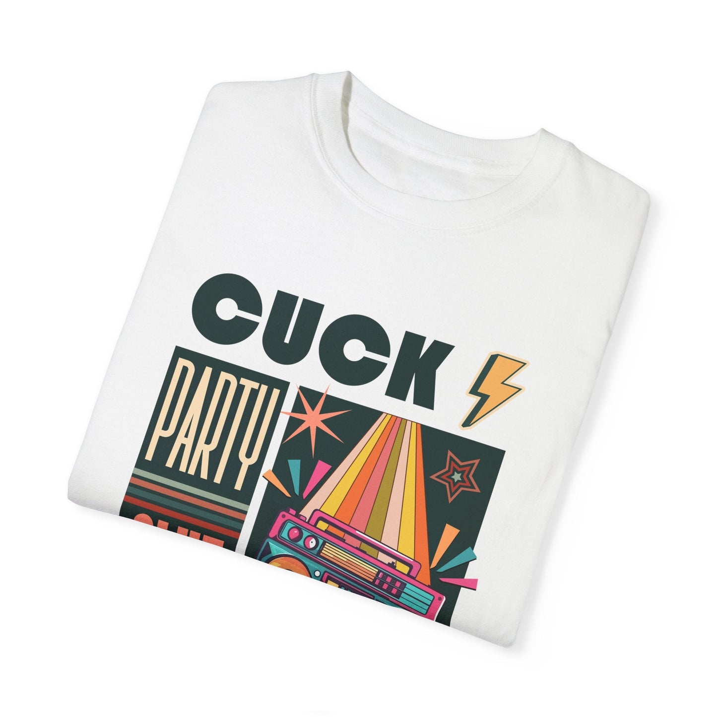 The Cuck Party - Retro Unisex Garment-Dyed Tee