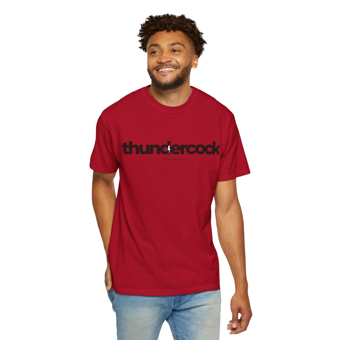 The Thundercock -Men's Cotton Garment-Dyed Tee