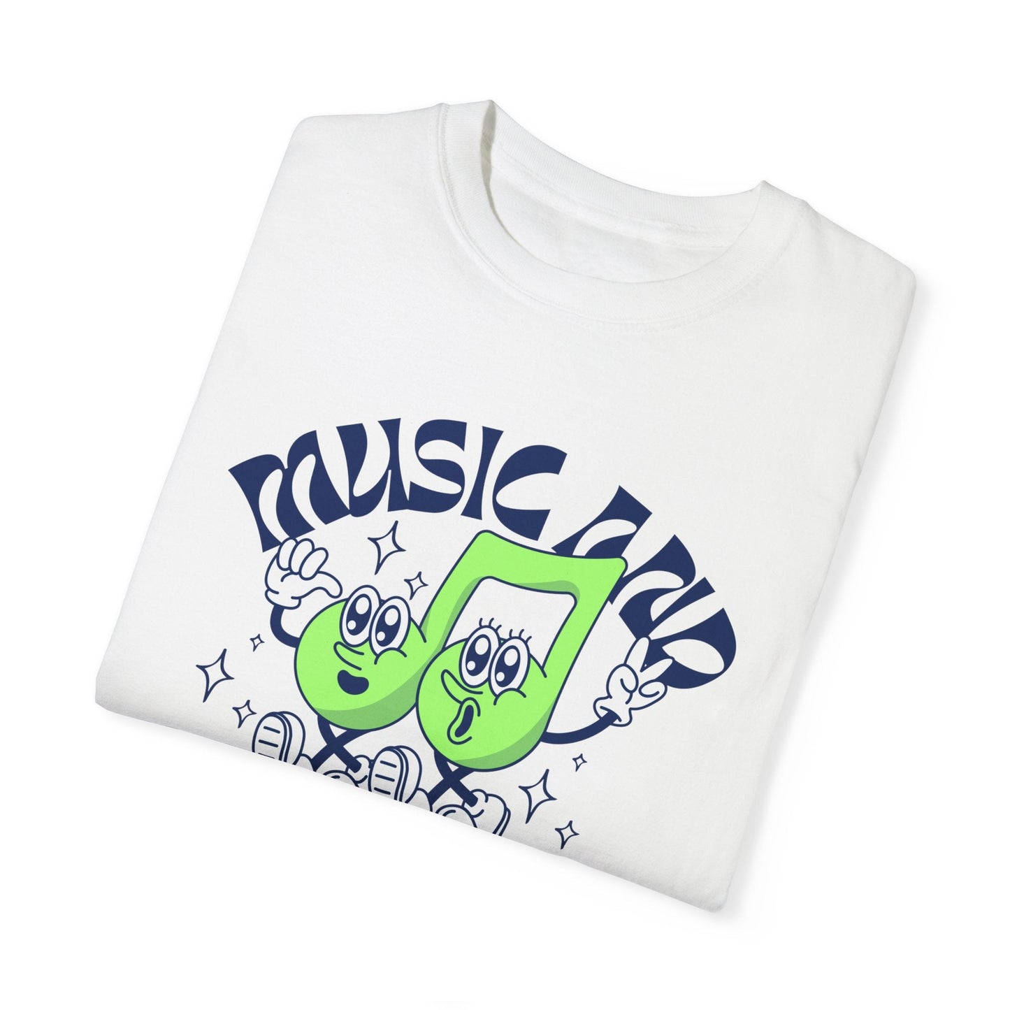 Music & Gangbangs- Retro Unisex Garment-Dyed Tee