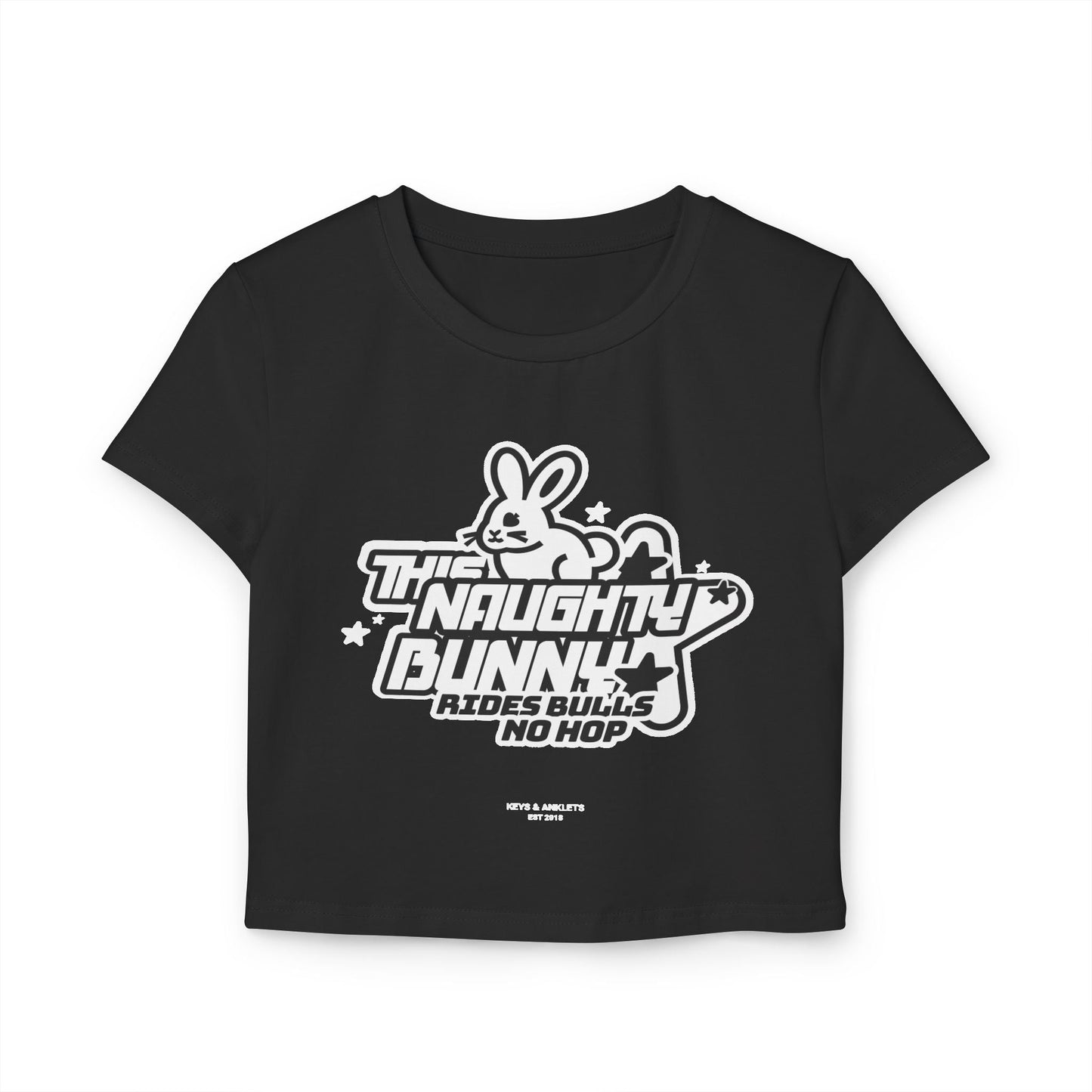 Naughty Bunny - Women's Organic Cotton Baby Tee