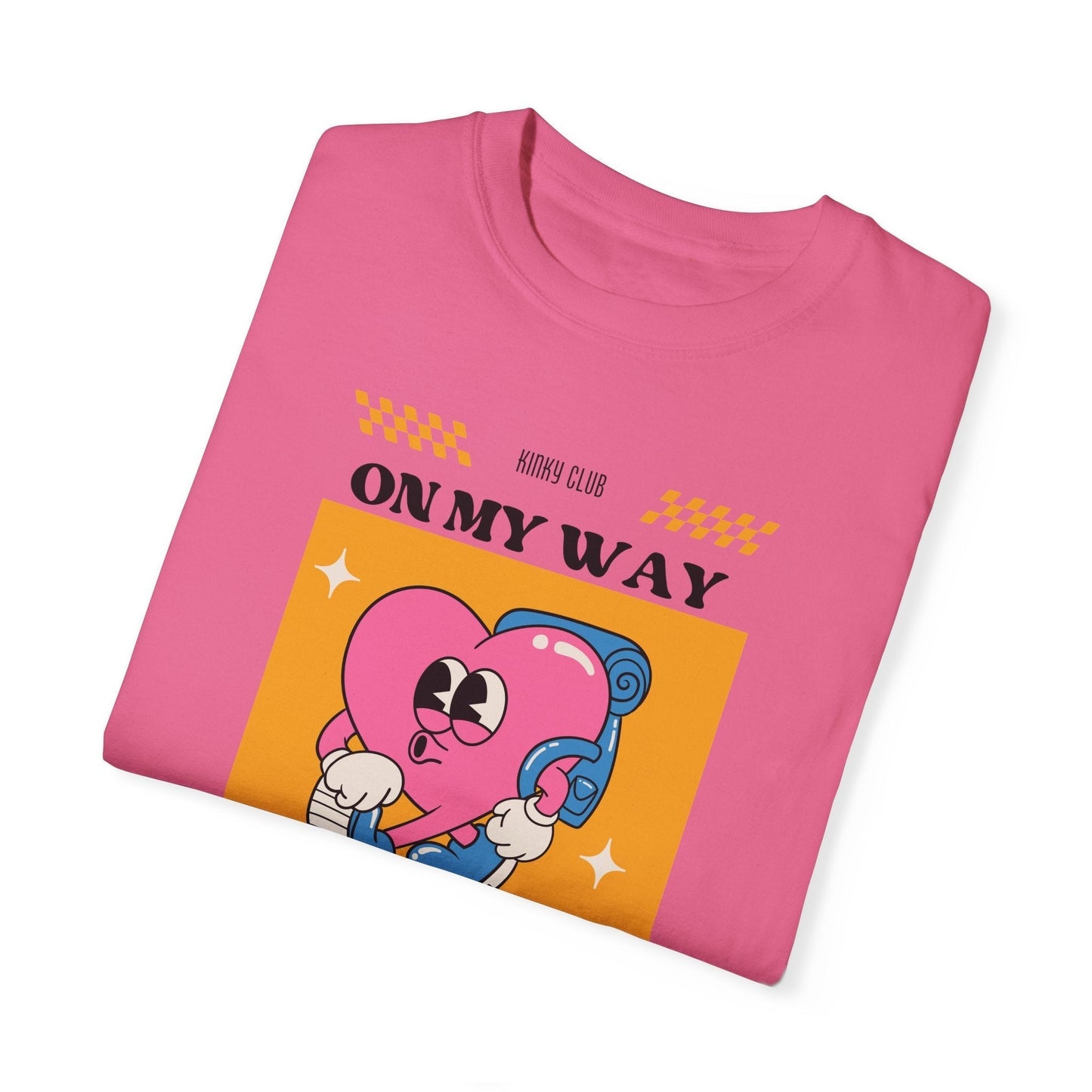 On My Way to Play - Retro Unisex Garment-Dyed Tee