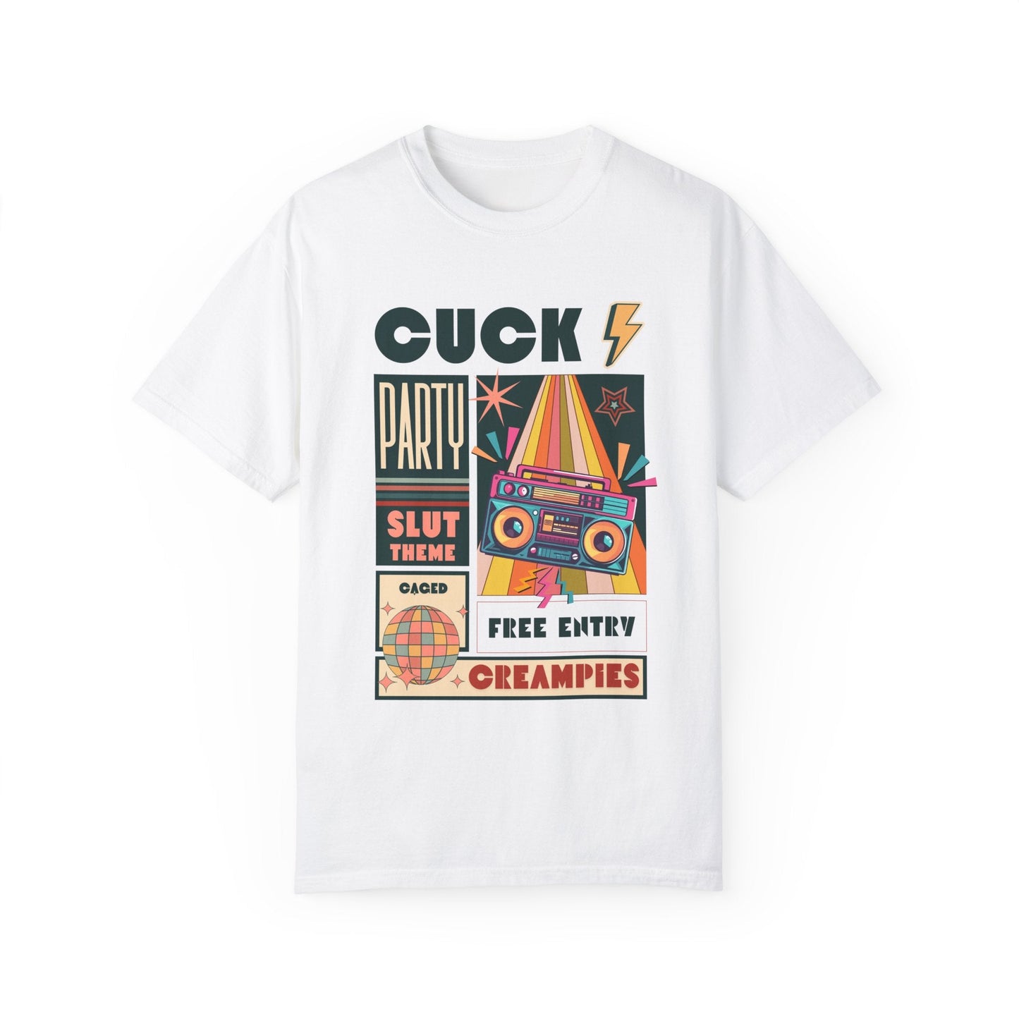 The Cuck Party - Retro Unisex Garment-Dyed Tee