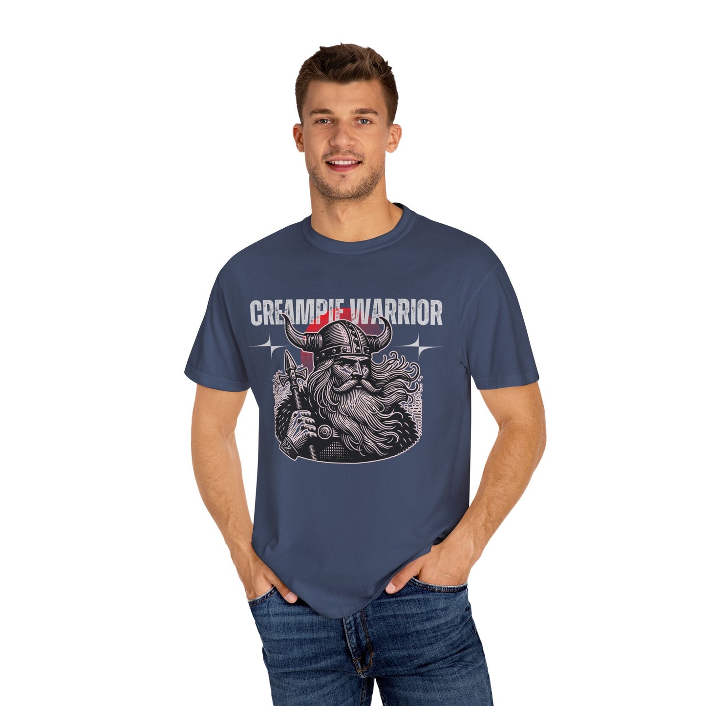 Creampie Viking Warrior - Men's Garment-Dyed Tee