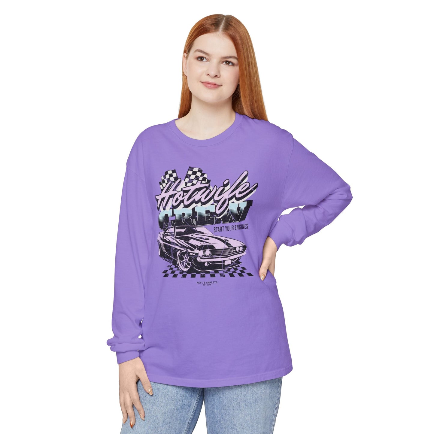 Start Your Engines - Vintage Crew Long Sleeve T-Shirt