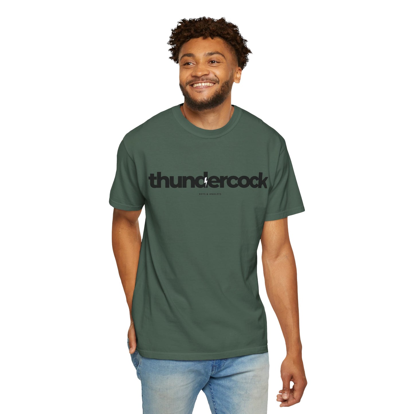 The Thundercock -Men's Cotton Garment-Dyed Tee