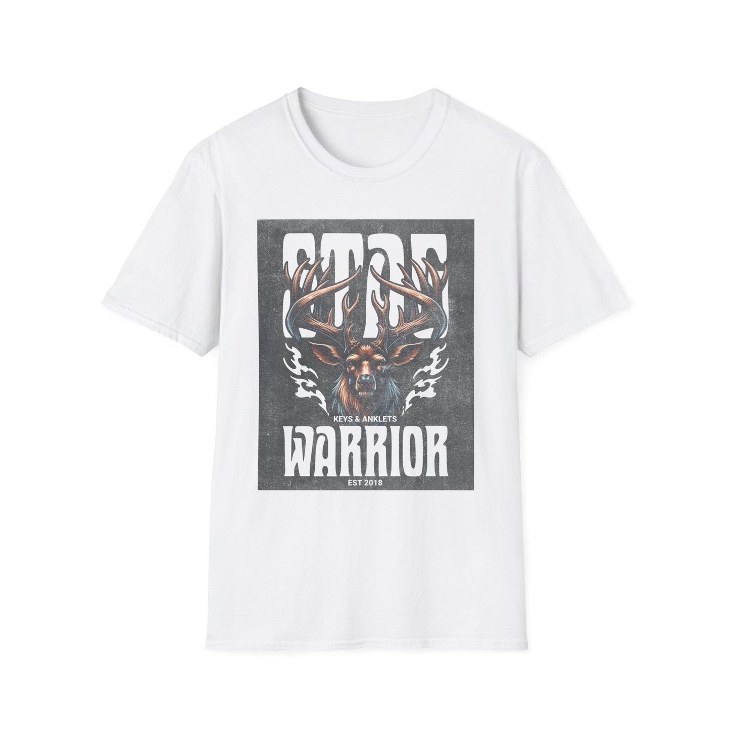 Stag Warrior Unisex Softstyle T-Shirt - Adventure & Strength Apparel