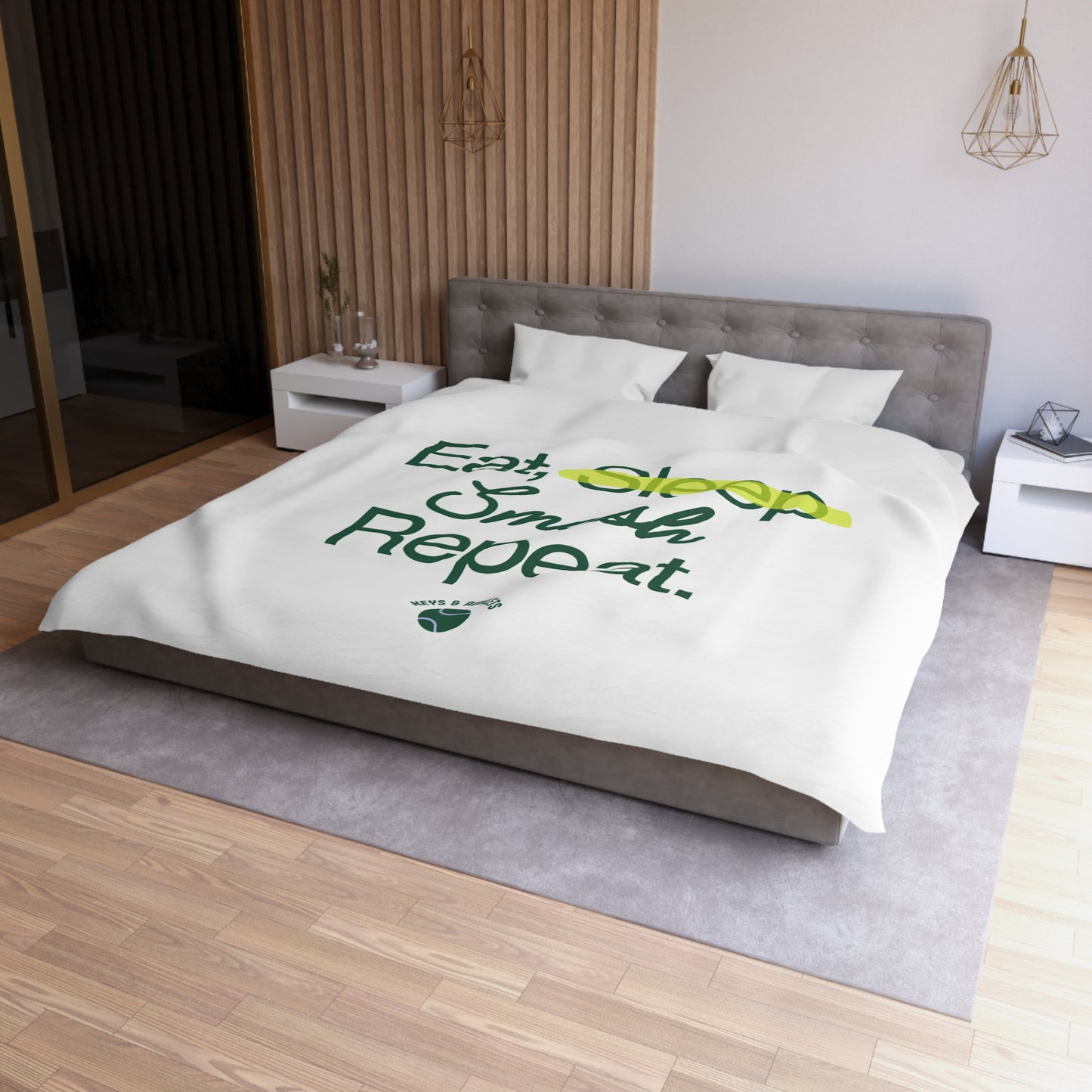 No Time For Tennis - Travel Ready Duvet Cover