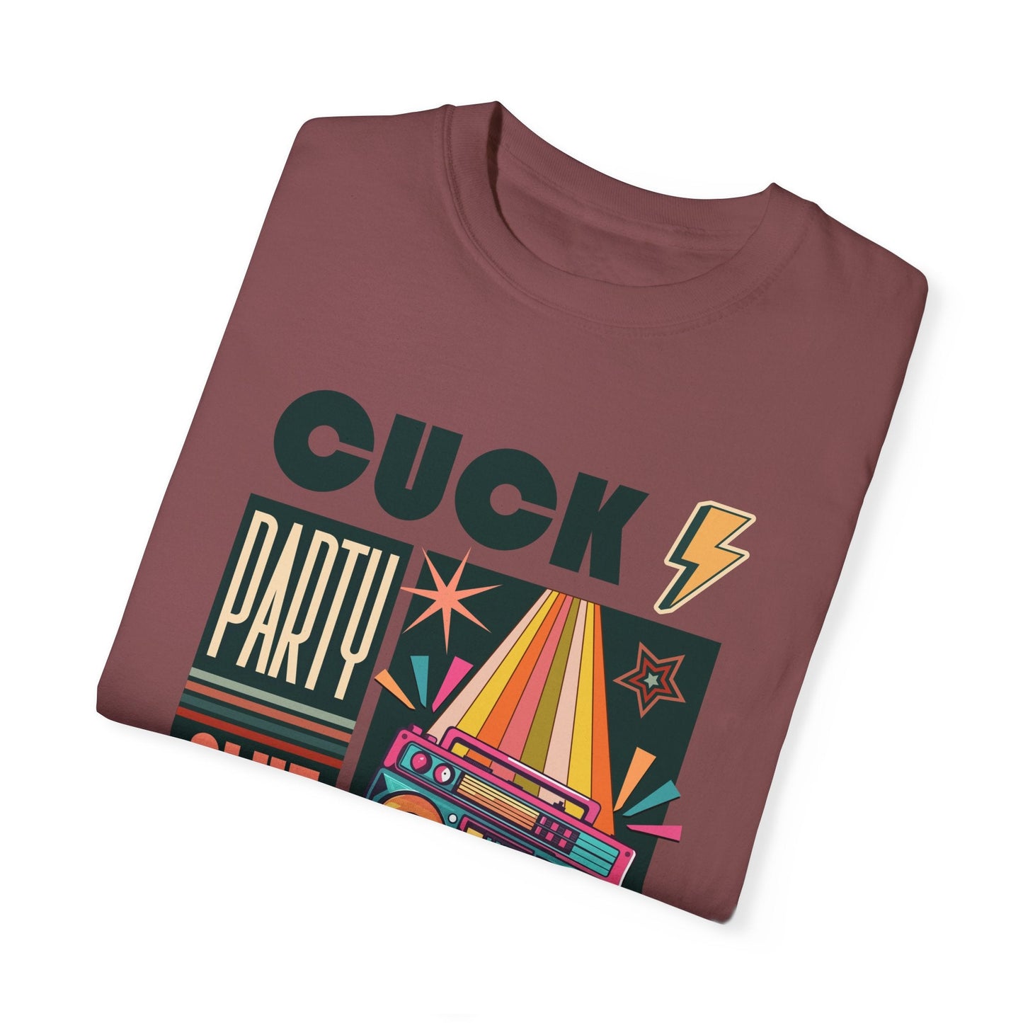 The Cuck Party - Retro Unisex Garment-Dyed Tee