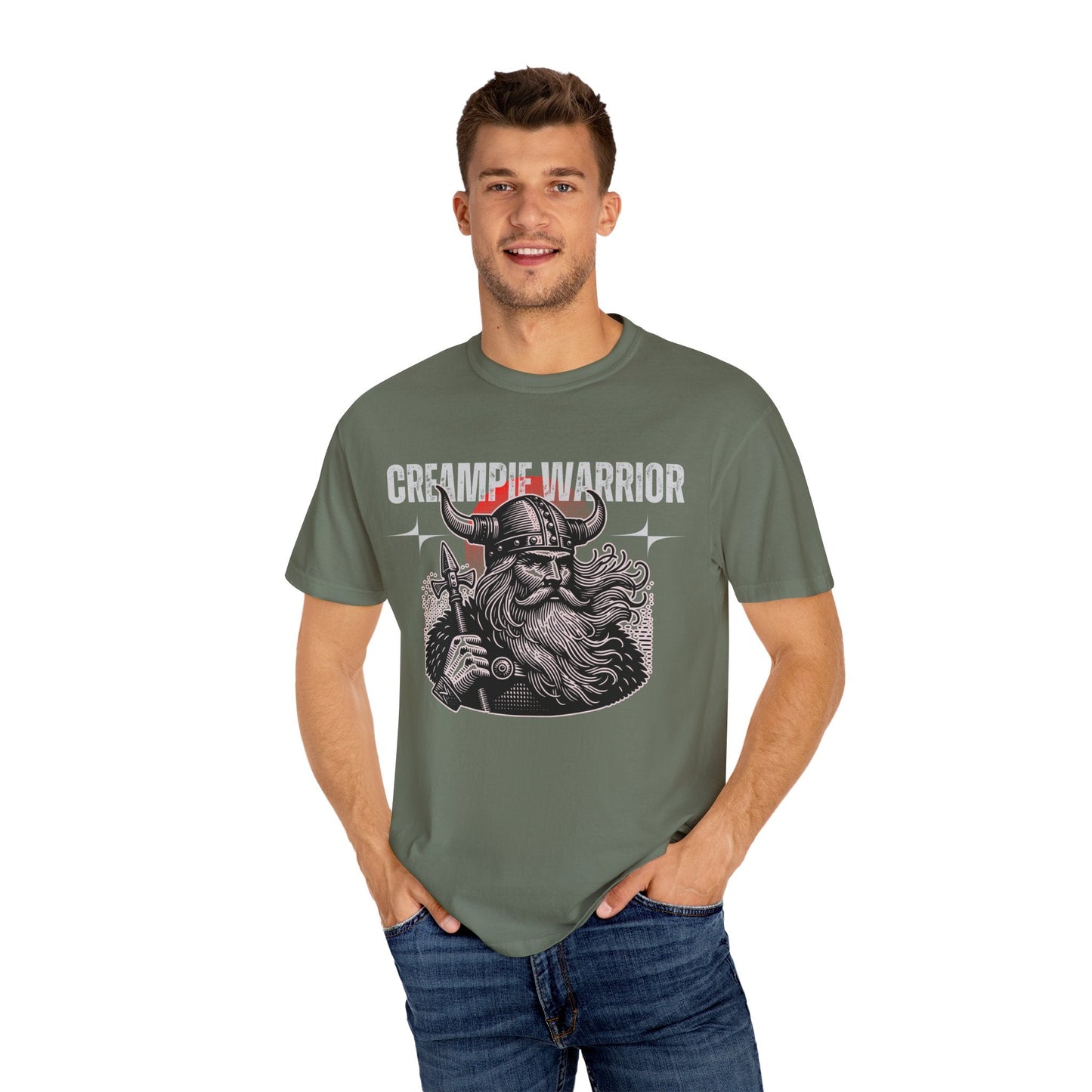 Creampie Viking Warrior - Men's Garment-Dyed Tee