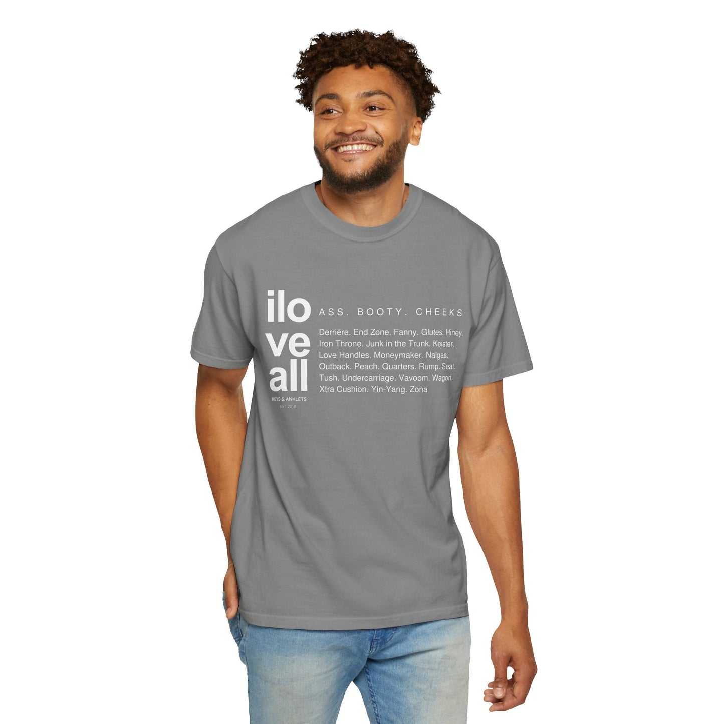 I Love All Ass - Unisex Cotton Tee