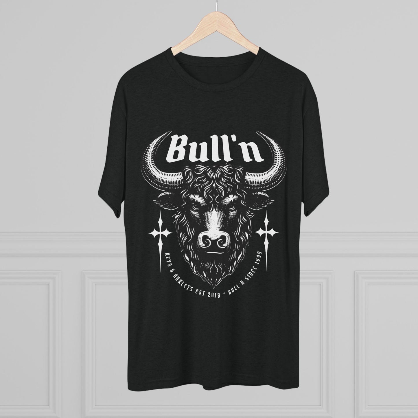 Bull'n Graphic Unisex -Tri-Blend Crew Tee