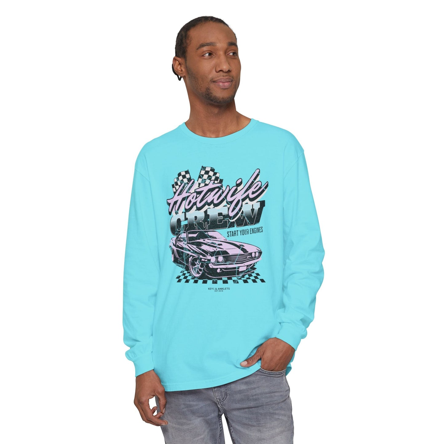 Start Your Engines - Vintage Crew Long Sleeve T-Shirt