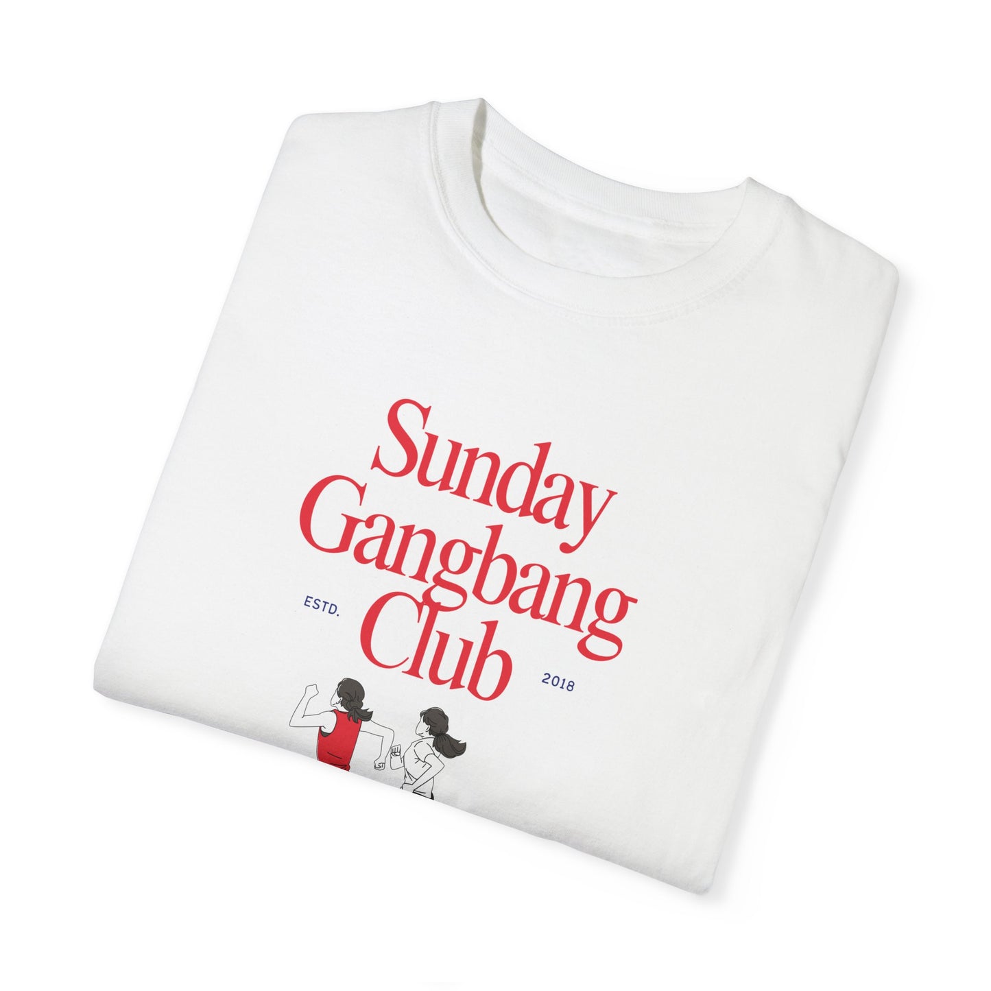 The Gangbang Club - Retro Unisex Garment-Dyed Tee