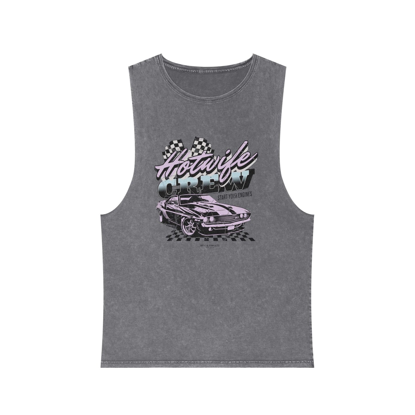 Start Your Engines - Unisex Vintage Stonewash Tank