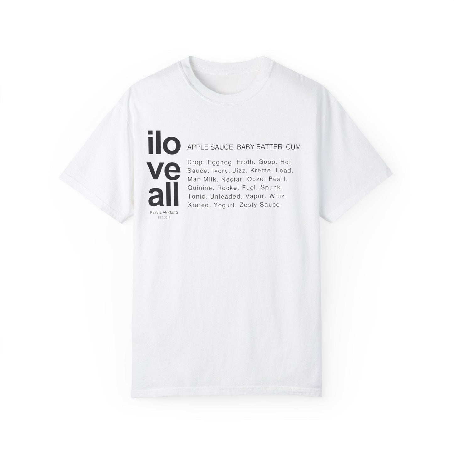 I Love All Cum - Unisex Cotton Tee