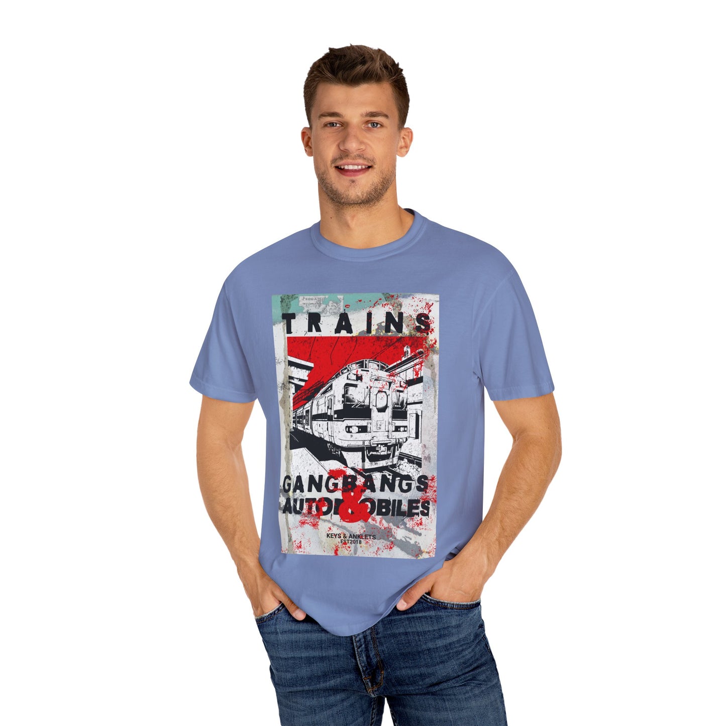 Vintage Train Graphic Unisex T-Shirt - Perfect for Rail Enthusiasts