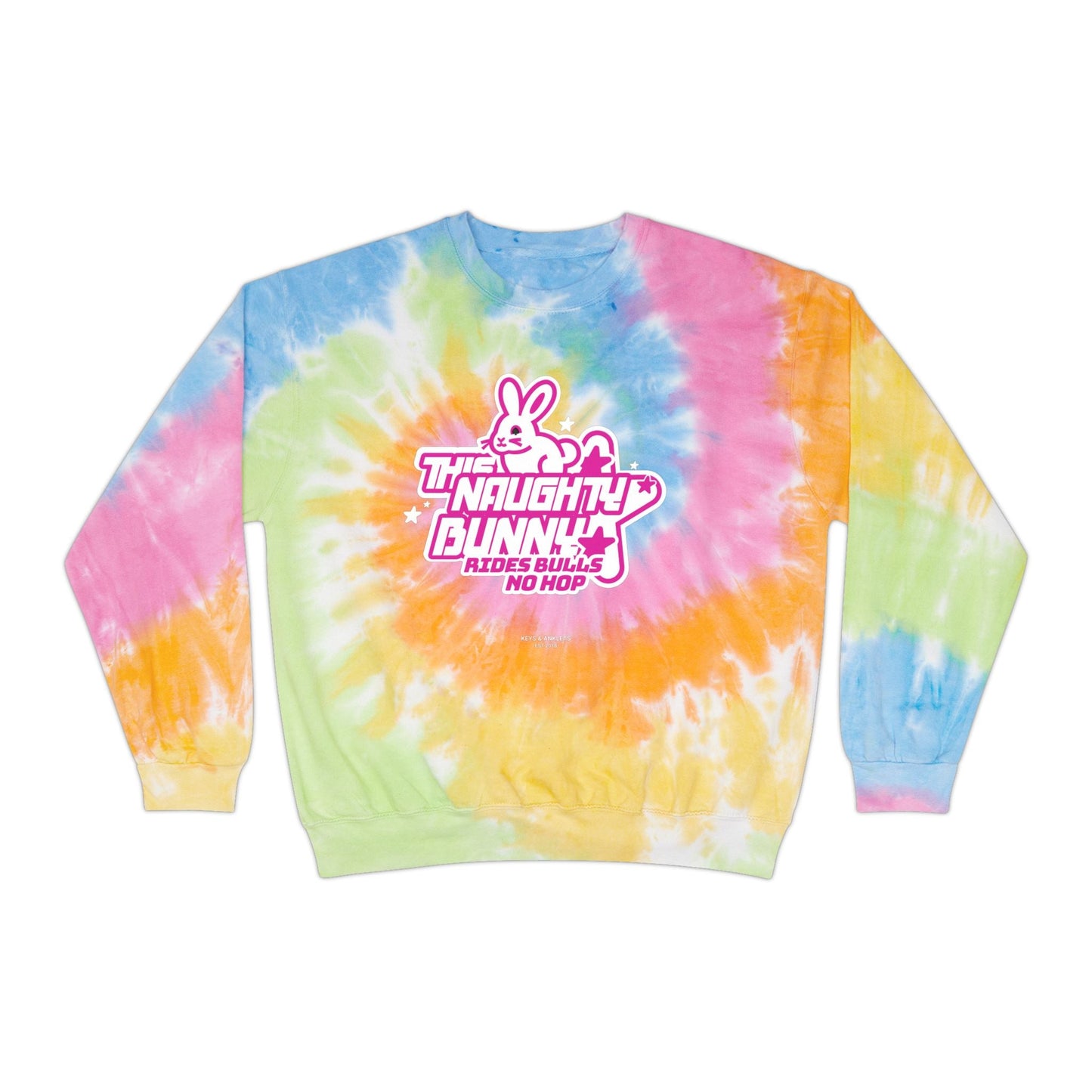 Naught Bunny - Unisex Tie-Dye Sweatshirt