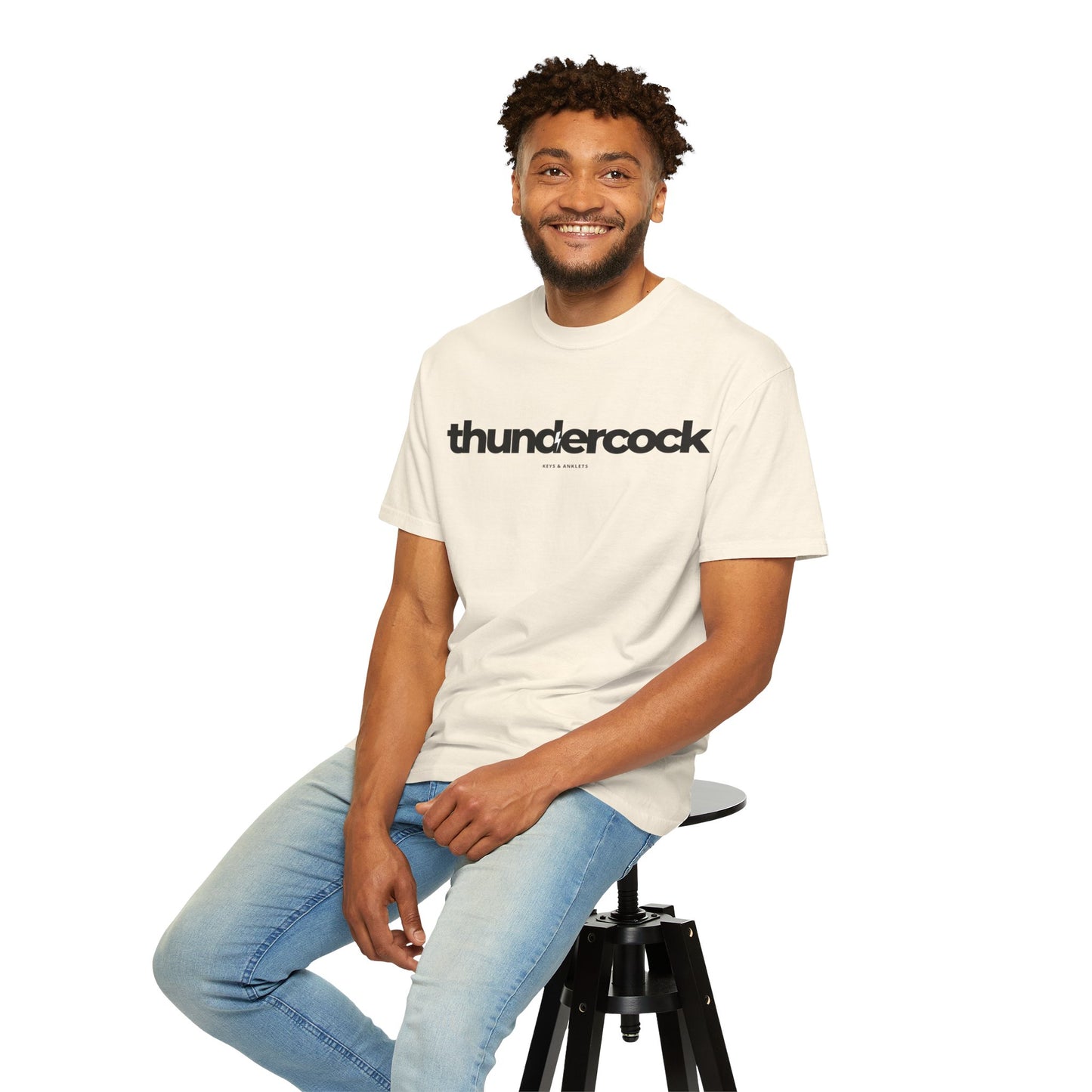 The Thundercock -Men's Cotton Garment-Dyed Tee