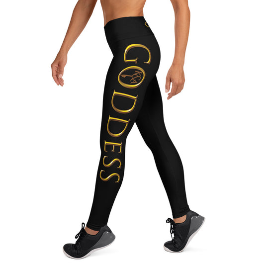 The Goddess -Black Yoga Leggings