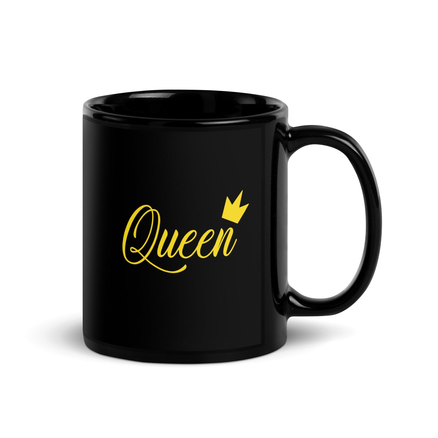 TheQueen -- Black Gloss Mug