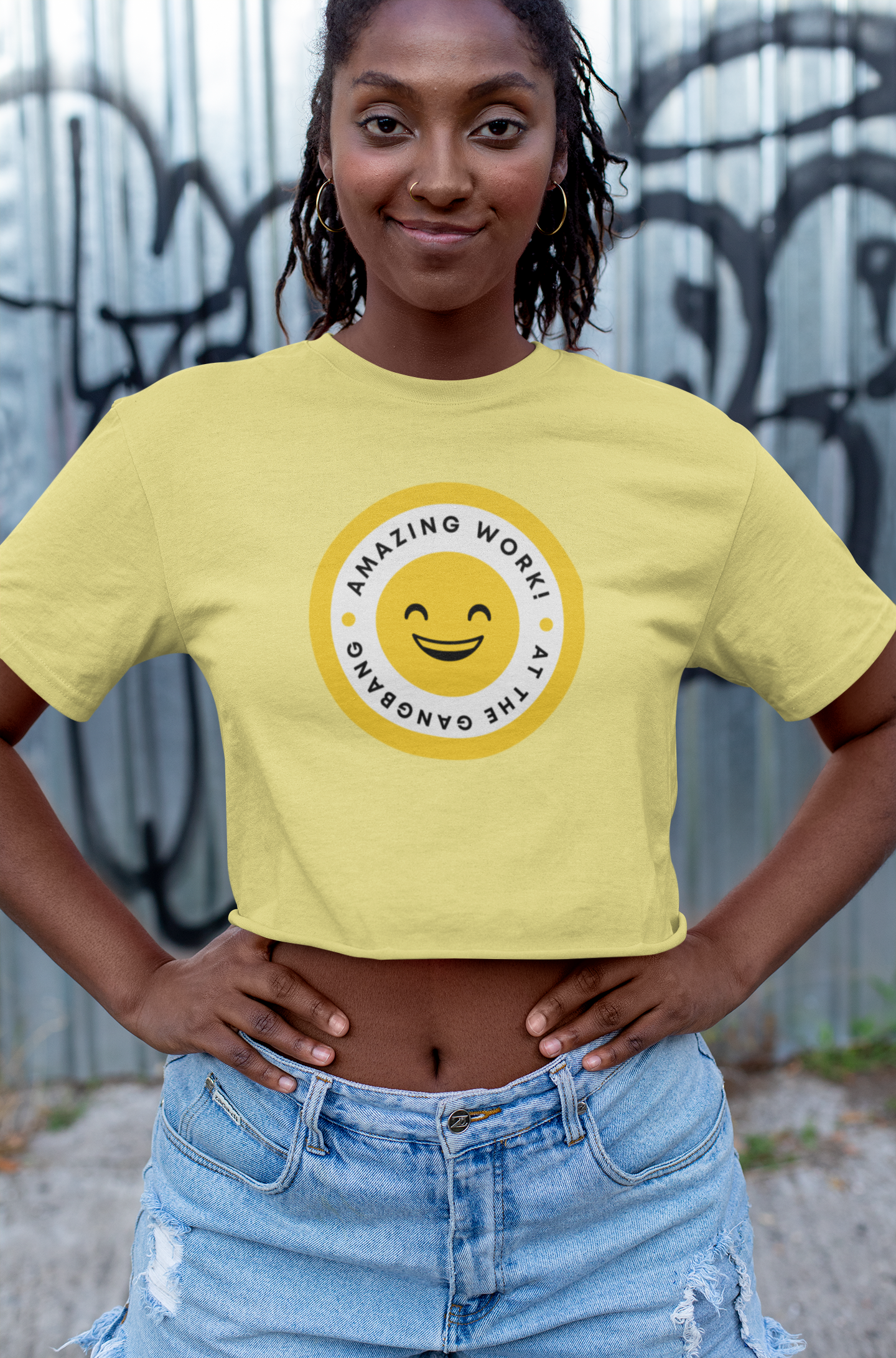 Amazing Work - Women's Organic Crop Top