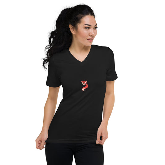 The Vixen - Unisex Cotton V-Neck Tee