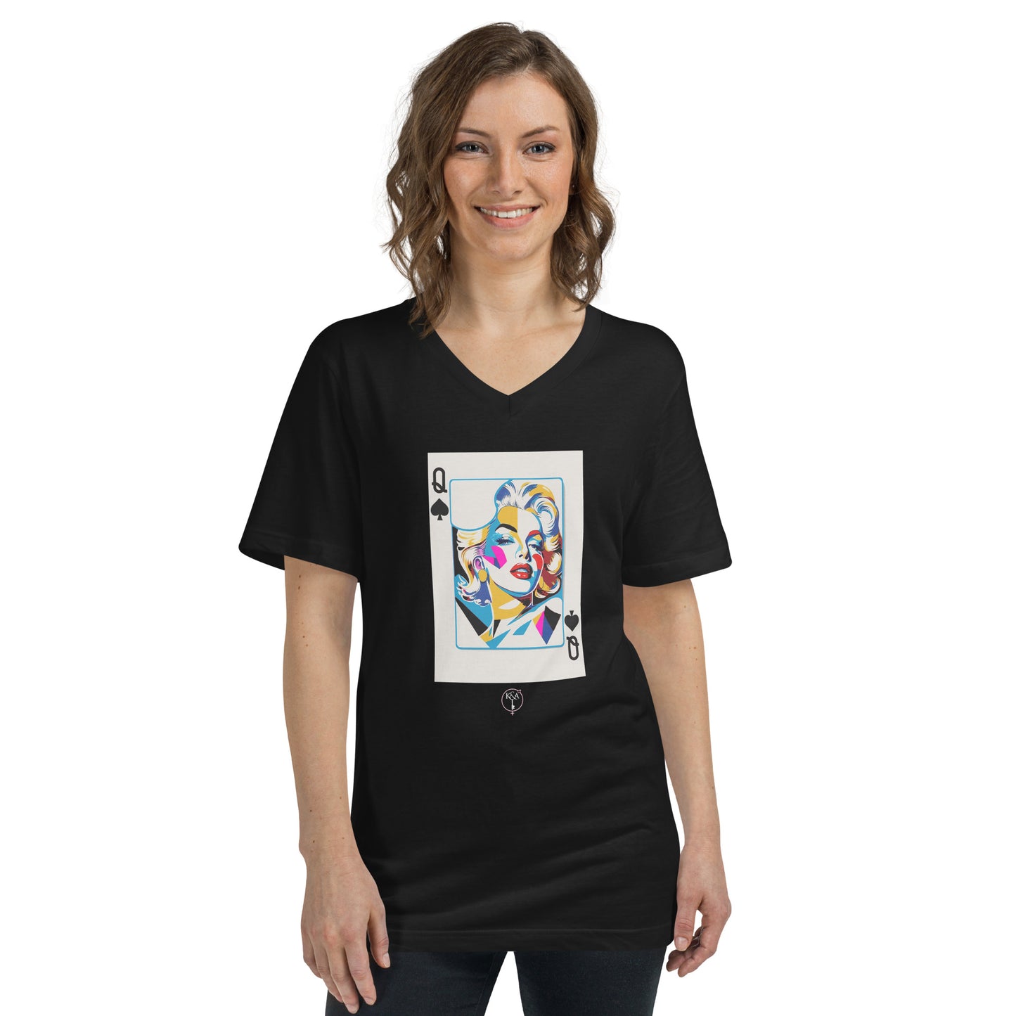 The Queen of Spades - Women's V-Neck Tee