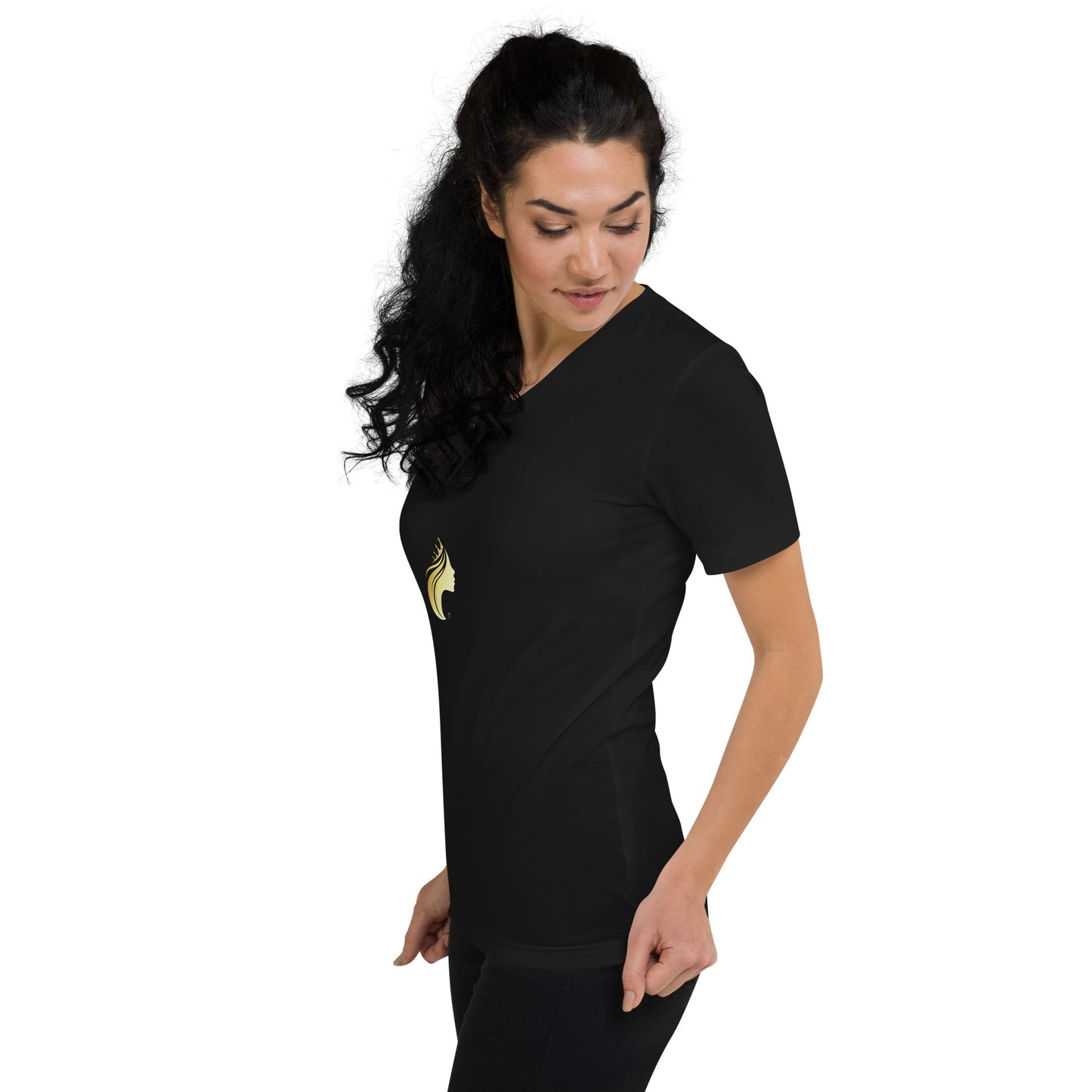 TheQueen -- Women's Cotton V-NeckTee