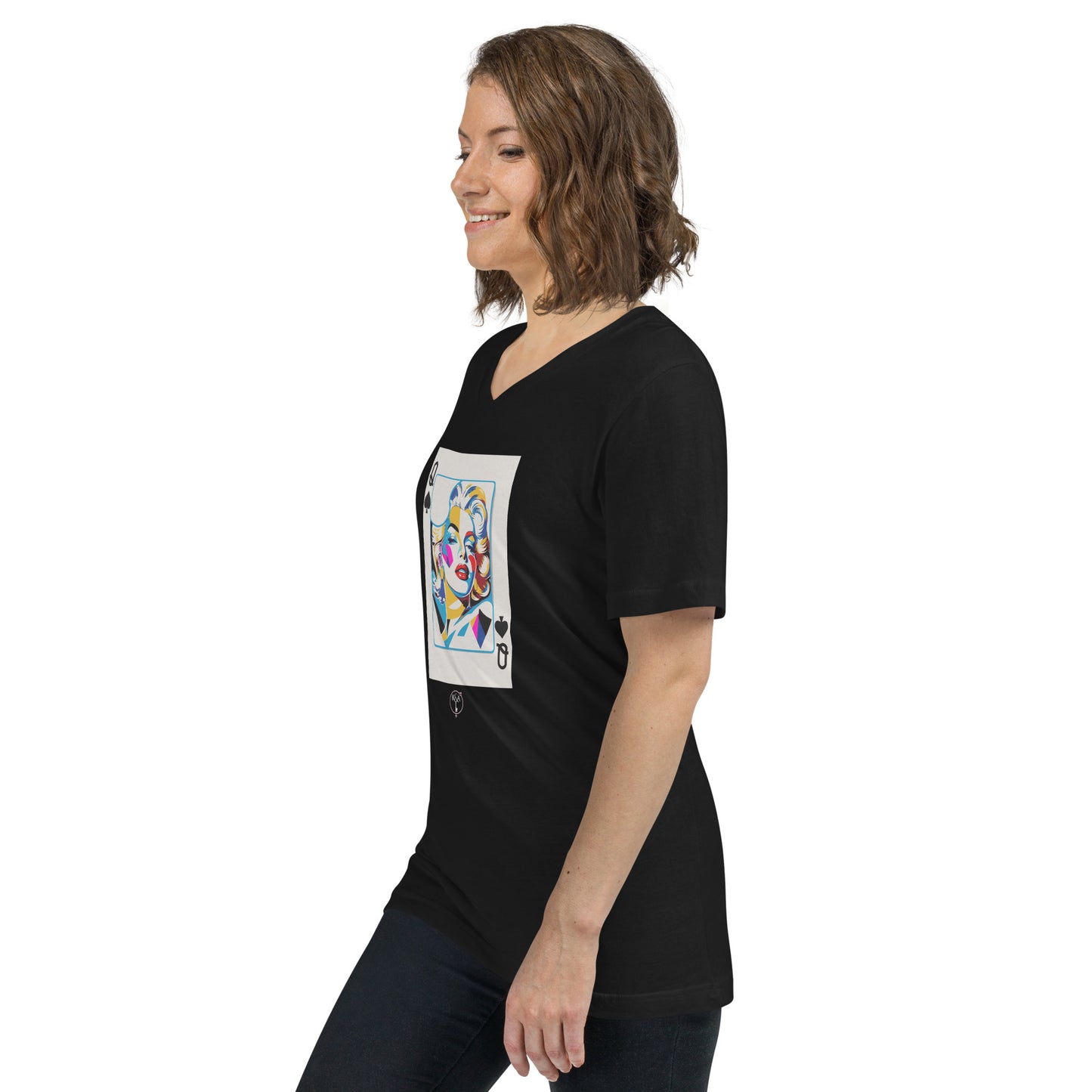 The Queen of Spades - Women's V-Neck Tee