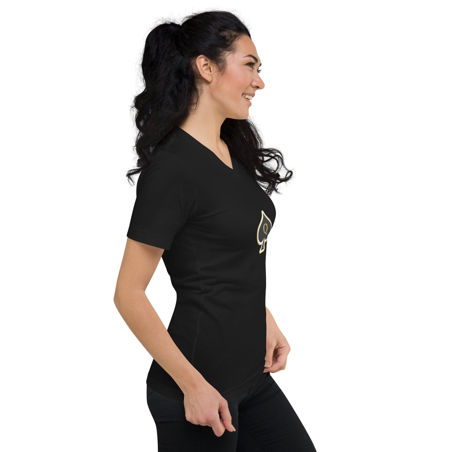 TheQOS - Women's Cotton V-Neck Tee