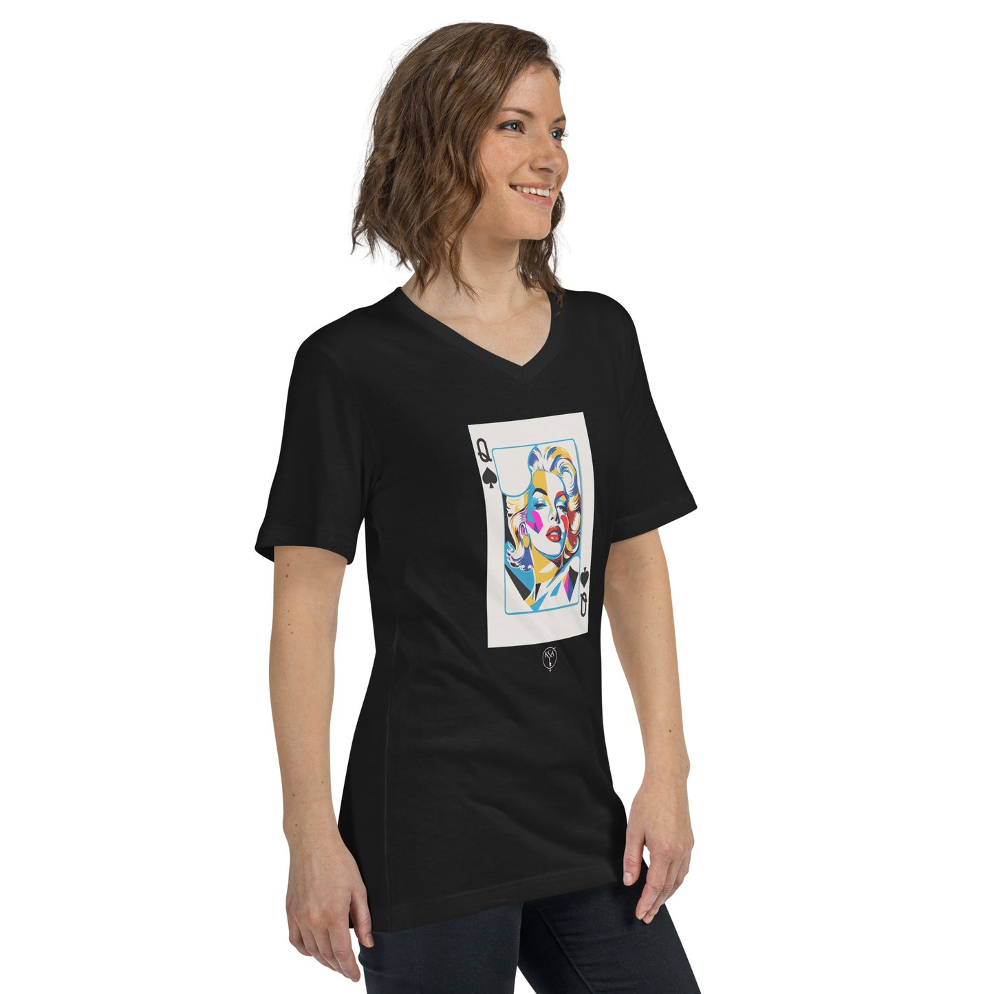 The Queen of Spades - Women's V-Neck Tee