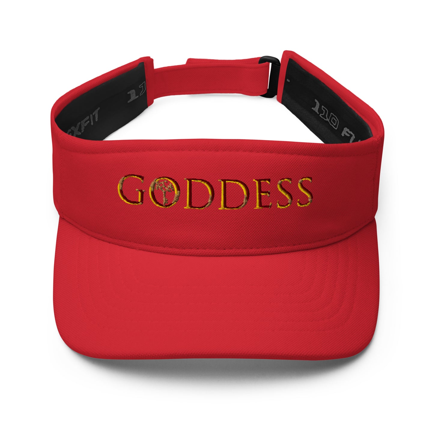 The Goddess -- Embroidered Visor