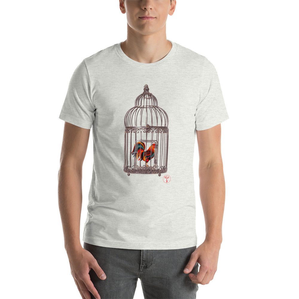 Cock In a Cage - Men's Cotton Tee